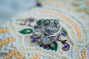 Victorian style wedding rings