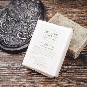 English Fog natural scented moisturizing botanical soap with essential oils from Willow & Birch Apothecary