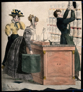 A Victorian man selling apothecary medicine