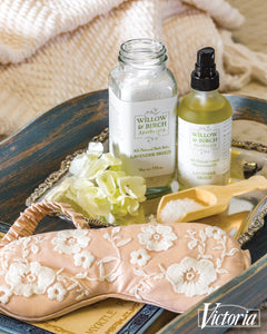 Willow & Birch Apothecary lavender scented beauty gifts and natural skin care products in Bliss Victoria magazine