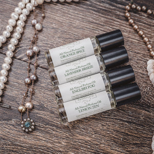 Natural perfume oils made with essential oils from Willow & Birch Apothecary