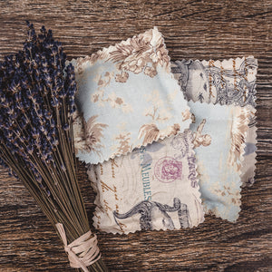 Lavender natural scented sachet with lavender buds and lavender essential oil 